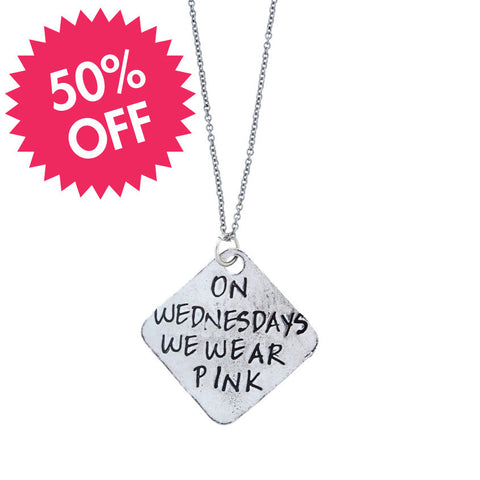 'On Wednesdays We Wear Pink/The Plastics' Mean Girls Necklace