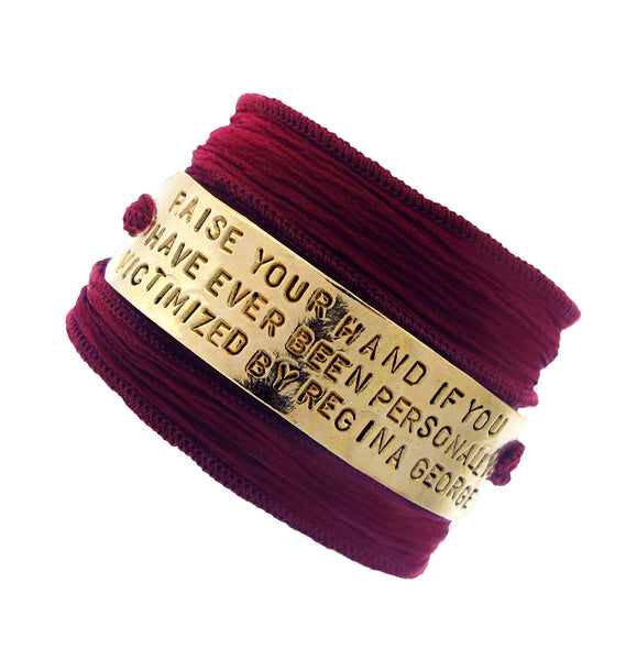 'Raise Your Hand' Mean Girls Silk Wrap Bracelet
