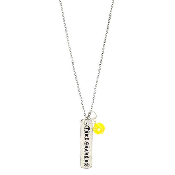 'Take Chances' Yellow Quartz Necklace